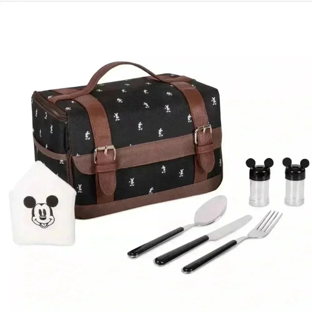 Mickey Mouse Lunch Box with Utensils